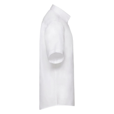 Рубашка"Short Sleeve Oxford Shirt", белый_M, 70% х/б, 30% п/э, 130 г/м2