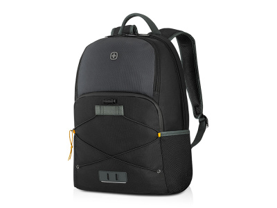Рюкзак WENGER Trayl 15.6, чёрный, переработанный ПЭТ, 34 x 20 x 45 см, 22 л.