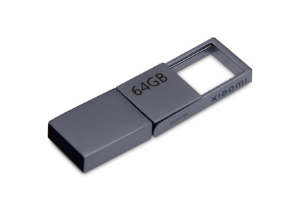 USB 3.0-флешка на 64 Гб с разъемами USB-A и Type-C, серебристый