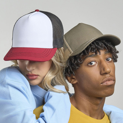 Бейсболка RAPPER CANVAS, 5 клиньев, пластиковая застёжка