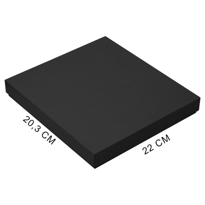 Коробка подарочная, размер  203*220*30 мм,  Solution Gift Soft Touch для ежедневника и ручки, черная