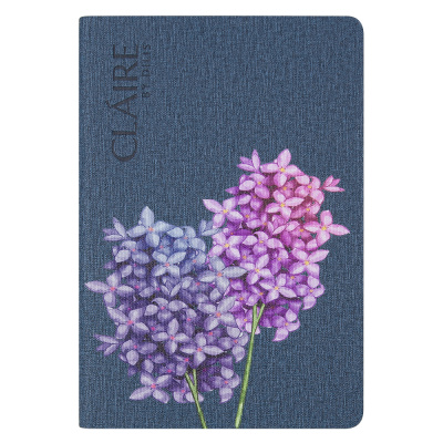 Ежедневник Flexy Cambric Print Sample Claire А5, синий, недатированный, в гибкой обложке